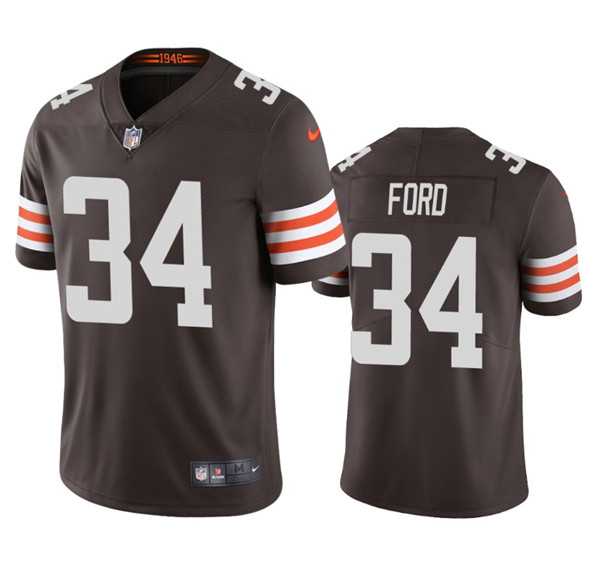 Men & Women & Youth Cleveland Browns #34 Jerome Ford Brown Vapor Limited Jersey,We sell and wholesale Men & Women & Youth Cleveland Browns #34 Jerome Ford Brown Vapor Limited Jersey on line form chian!